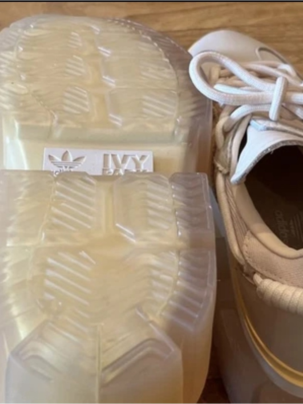 NWT WOMENS ADIDAS X IVY PARK SUPER SLEEK CHUNKY PLATFORM HALO IVORY SHOES 7 2021 - Picture 9 of 10